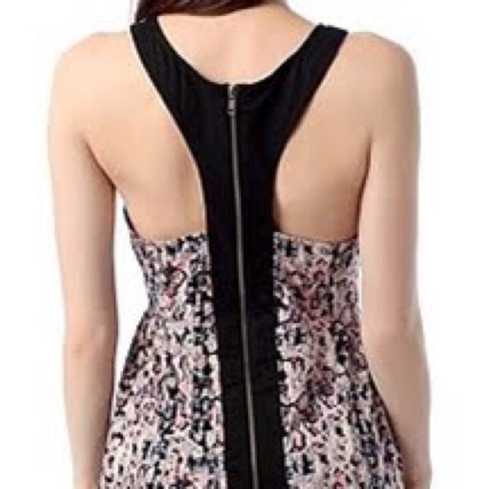 Urban Outfitters Black Racerback Floral Print Tunic